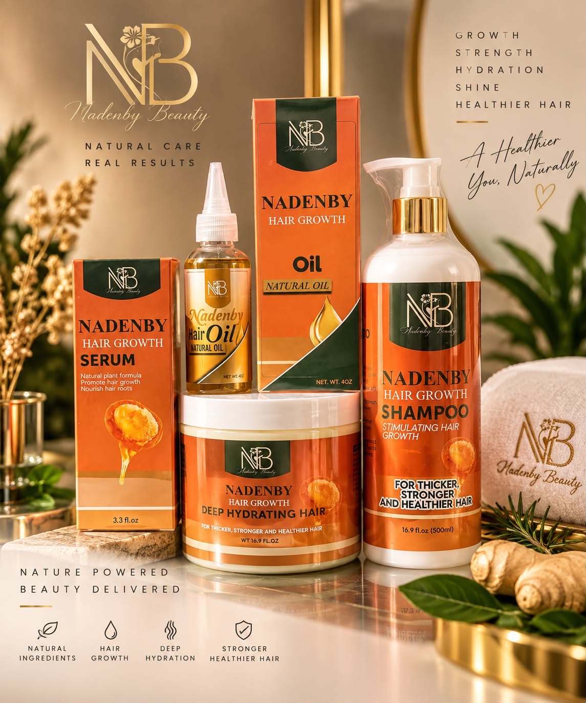 Nadenby Hair Growth & Hydrating Set