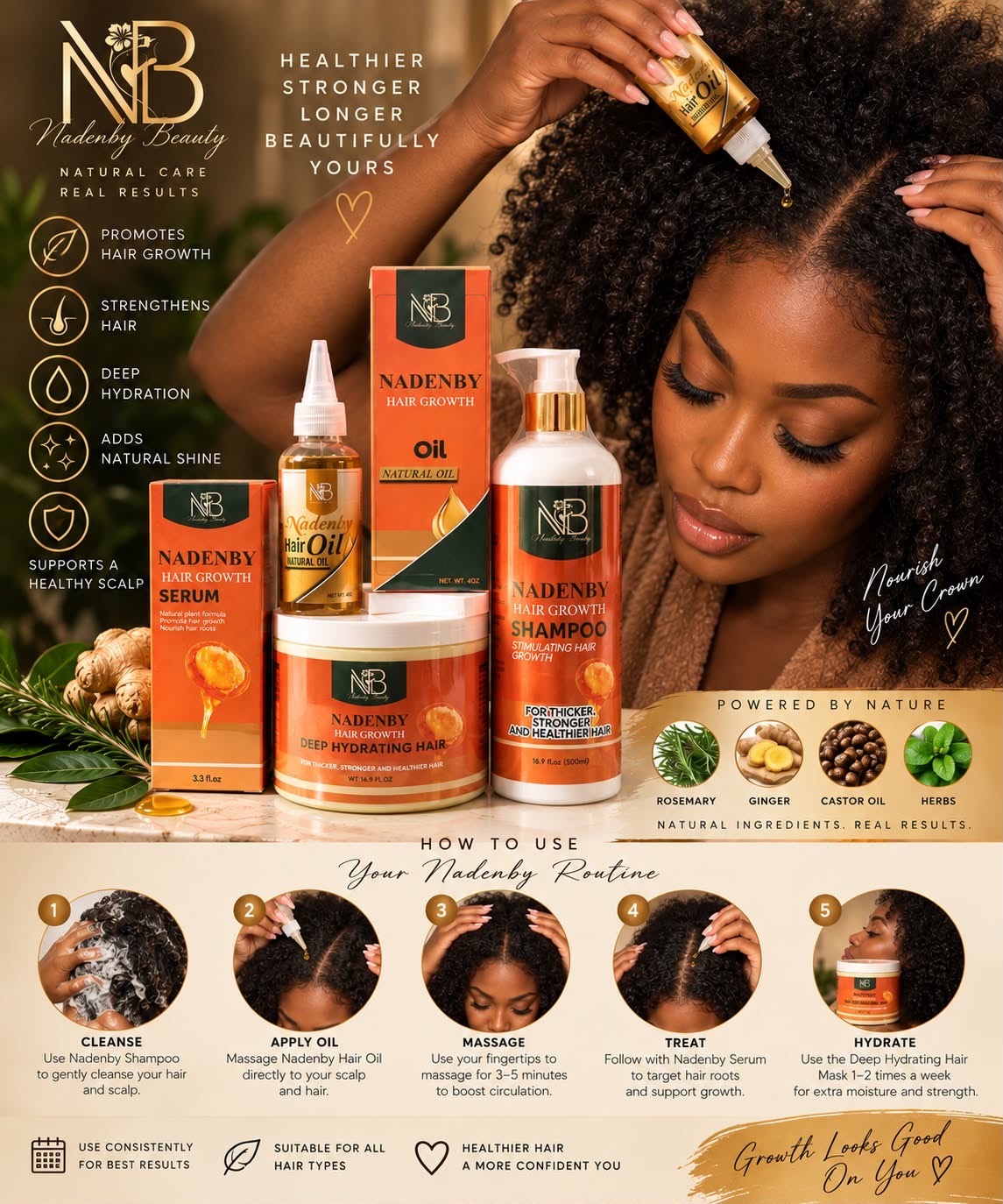 Nadenby Hair Growth & Hydrating Set